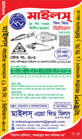 কৈ, শিং, পাবদা স্টার্টার ভাসমান